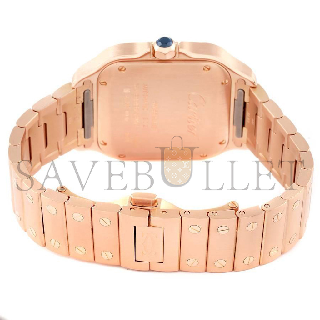 Ca*t*er santos rose gold midsize watch wgsa0008